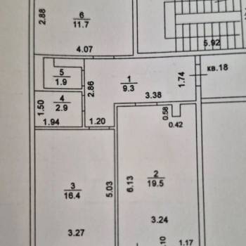 Продается 2-х комнатная квартира, 61,7 м²