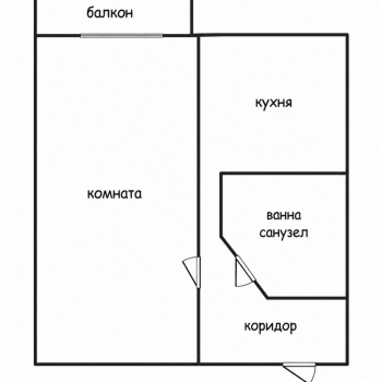 Продается 1-комнатная квартира, 32,7 м²