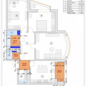 Продается 3-х комнатная квартира, 113 м²