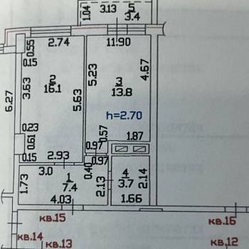Продается 1-комнатная квартира, 41 м²
