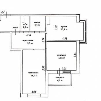 Продается 2-х комнатная квартира, 65,2 м²