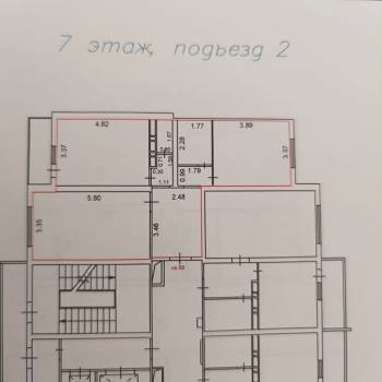 Продается 2-х комнатная квартира, 65,4 м²