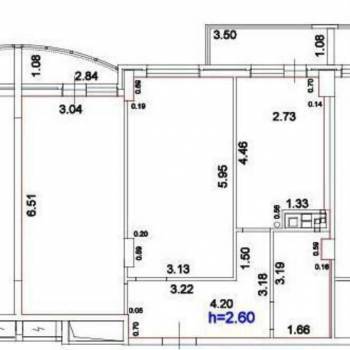 Продается 2-х комнатная квартира, 63,2 м²