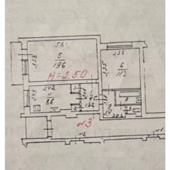 Продается 2-х комнатная квартира, 53 м²