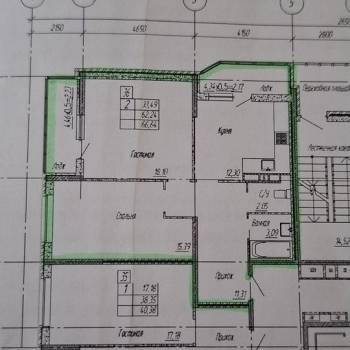 Продается 2-х комнатная квартира, 62,4 м²