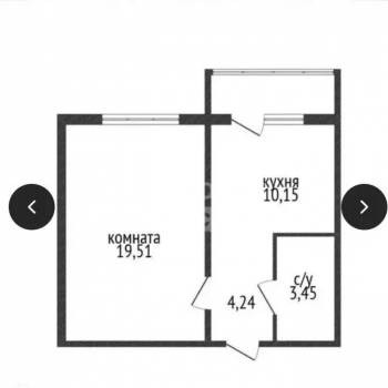 Сдается 1-комнатная квартира, 37,7 м²