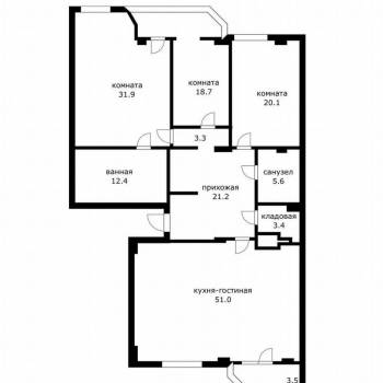 Сдается Многокомнатная квартира, 167 м²