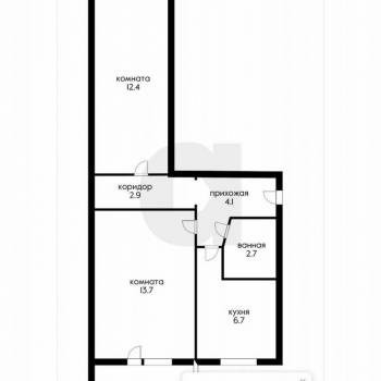 Сдается 2-х комнатная квартира, 43,3 м²
