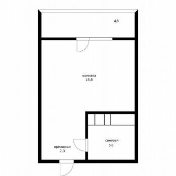 Сдается 1-комнатная квартира, 26 м²
