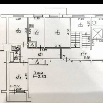 Продается 3-х комнатная квартира, 64,6 м²