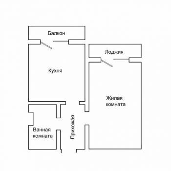 Сдается 1-комнатная квартира, 41 м²