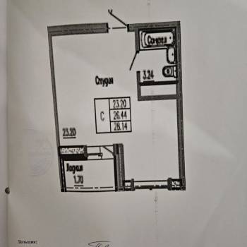 Сдается 1-комнатная квартира, 28 м²