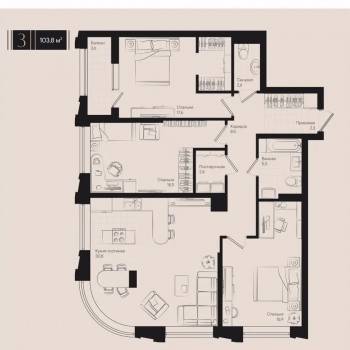 Продается 3-х комнатная квартира, 103,2 м²
