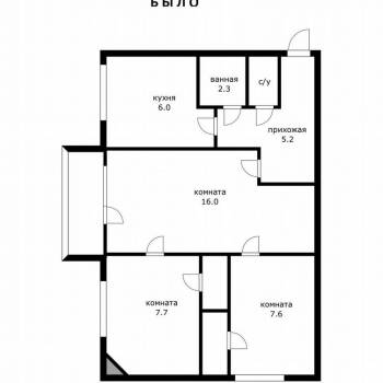 Продается 3-х комнатная квартира, 47,7 м²