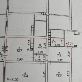 Продается 2-х комнатная квартира, 59,5 м²