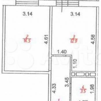 Продается 1-комнатная квартира, 41 м²