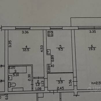Продается 2-х комнатная квартира, 52 м²