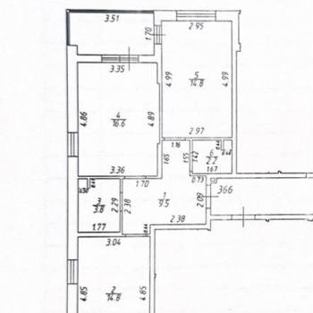 Продается 2-х комнатная квартира, 67,1 м²