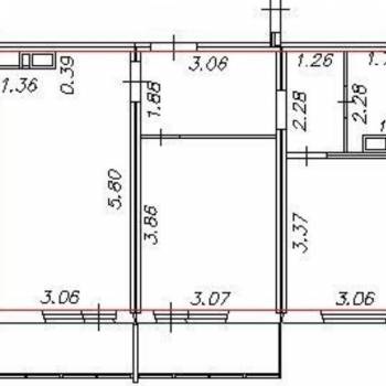 Продается 2-х комнатная квартира, 51,5 м²