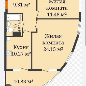 Сдается Многокомнатная квартира, 72 м²
