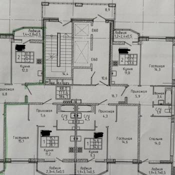 Сдается 2-х комнатная квартира, 57 м²