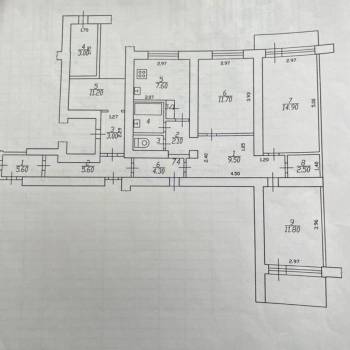 Продается 3-х комнатная квартира, 63,7 м²