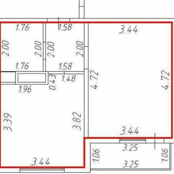 Продается 1-комнатная квартира, 35,2 м²
