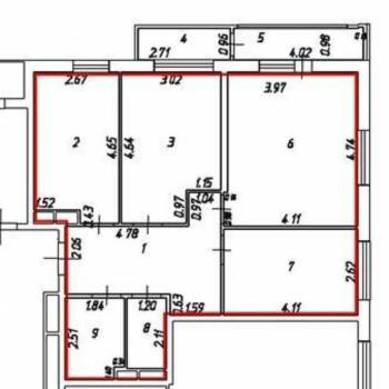 Продается 3-х комнатная квартира, 75 м²