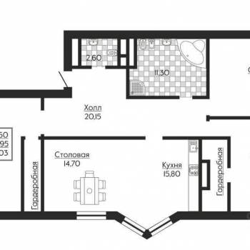 Продается 3-х комнатная квартира, 134 м²