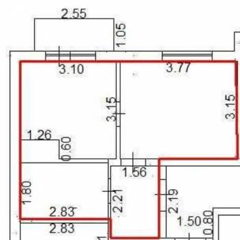 Продается 1-комнатная квартира, 29,4 м²