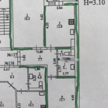 Продается 2-х комнатная квартира, 60 м²