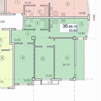 Продается 3-х комнатная квартира, 86,1 м²