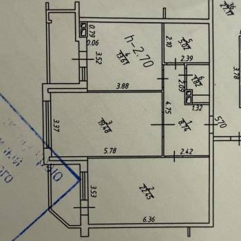 Продается 2-х комнатная квартира, 71,1 м²