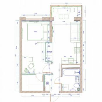 Сдается 1-комнатная квартира, 42 м²