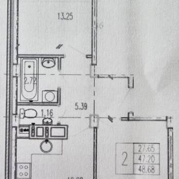Сдается 1-комнатная квартира, 47,2 м²