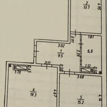 Продается 2-х комнатная квартира, 69 м²