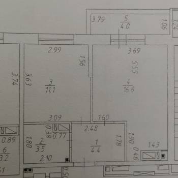 Продается 1-комнатная квартира, 39,8 м²