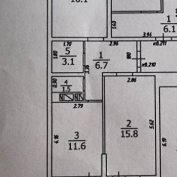 Продается 2-х комнатная квартира, 65 м²