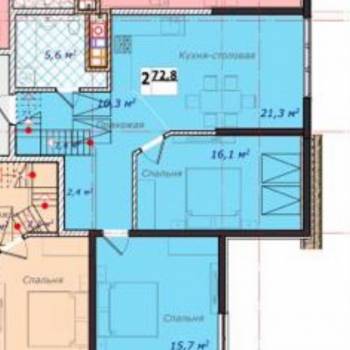 Продается 3-х комнатная квартира, 97,5 м²