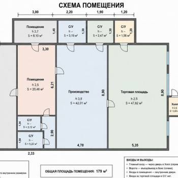 Сдается Нежилое помещение, 179 м²