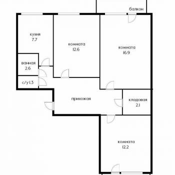 Сдается Многокомнатная квартира, 73 м²