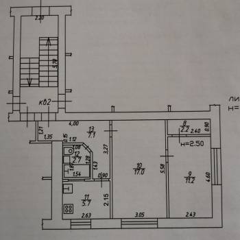 Продается 2-х комнатная квартира, 45 м²