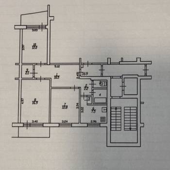 Продается 3-х комнатная квартира, 68,3 м²