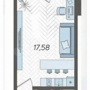 Продается 1-комнатная квартира, 27,5 м²