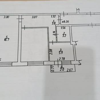 Продается 2-х комнатная квартира, 46,7 м²