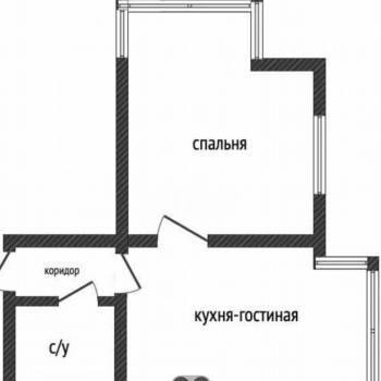 Продается 1-комнатная квартира, 38 м²