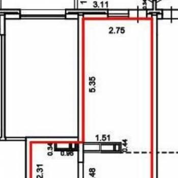 Продается 1-комнатная квартира, 25 м²