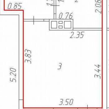 Продается 1-комнатная квартира, 21,6 м²