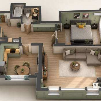 Сдается 2-х комнатная квартира, 63 м²
