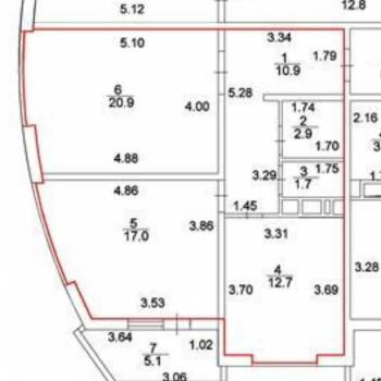 Продается 2-х комнатная квартира, 68,9 м²